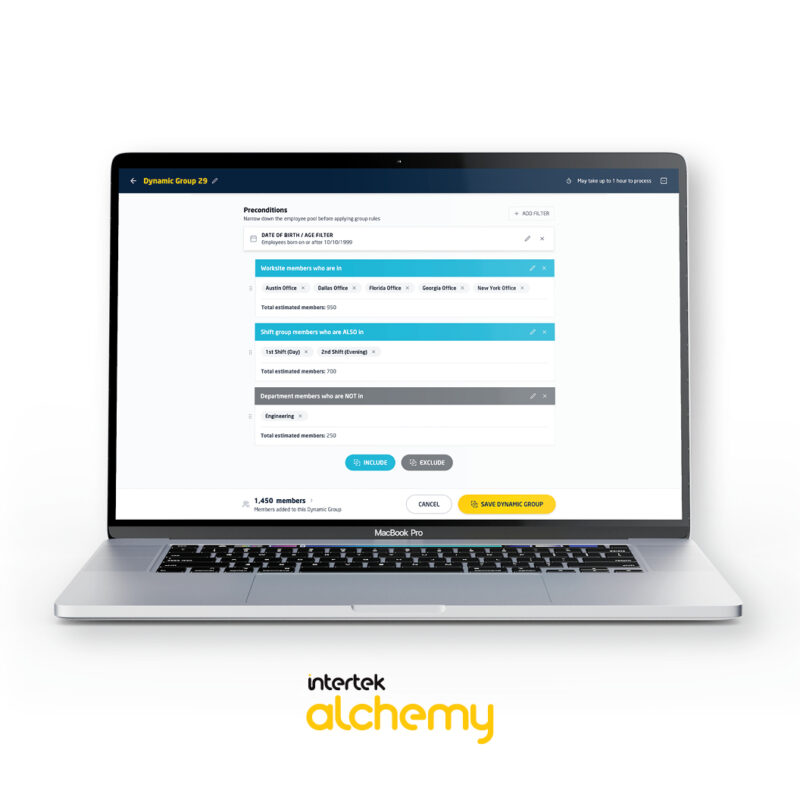 Intertek Alchemy: Dynamic Group Builder